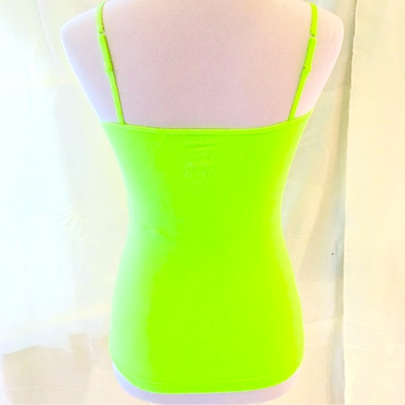 Energie neon green spaghetti strap tank top. Size Medium. NWOT. - Picture 8 of 8